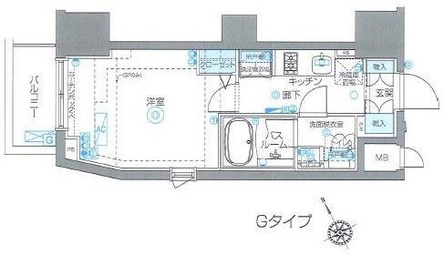4階の間取り図