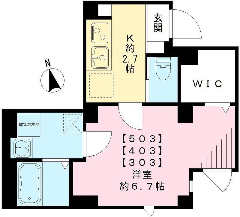 4階の間取り図