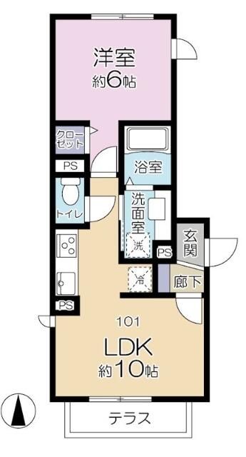 1階の間取り図