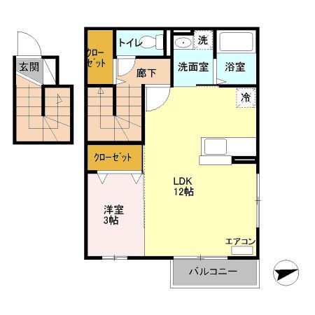 2階の間取り図