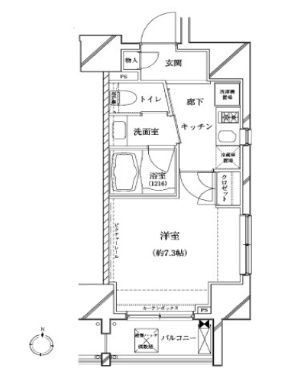 4階の間取り図