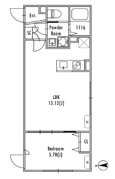 2階の間取り図