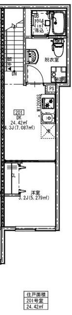 2階の間取り図