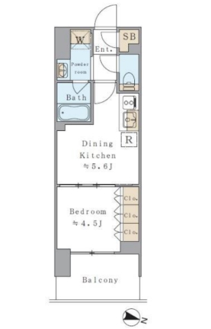 7階の間取り図
