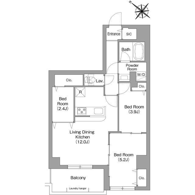 3階の間取り図