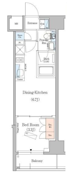 2階の間取り図