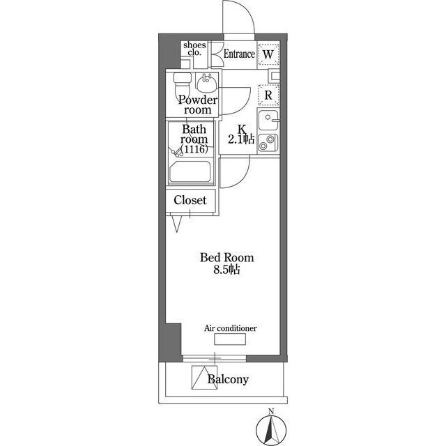 4階の間取り図