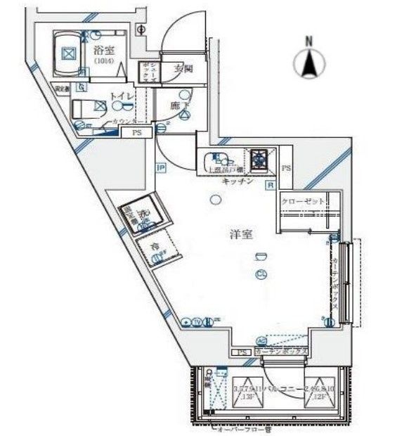 4階の間取り図