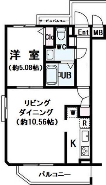 2階の間取り図