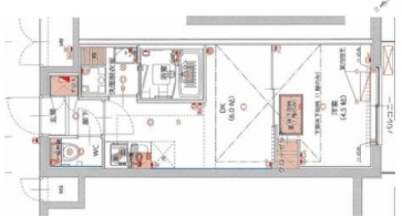 4階の間取り図