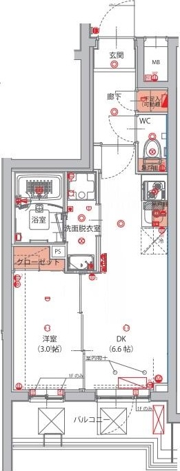 2階の間取り図
