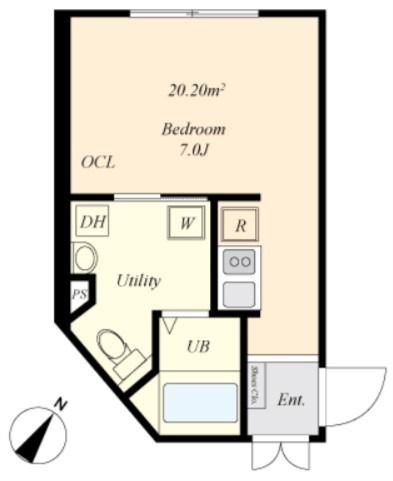 2階の間取り図