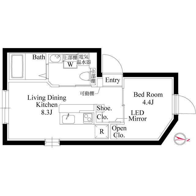 2階の間取り図