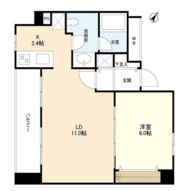 6階の間取り図