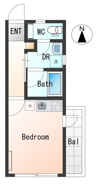 4階の間取り図