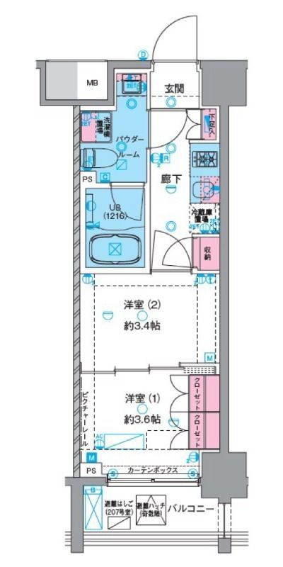 11階の間取り図