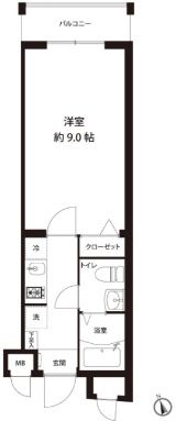 4階の間取り図