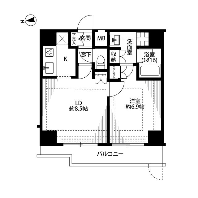 5階の間取り図