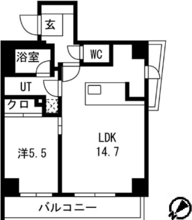 5階の間取り図