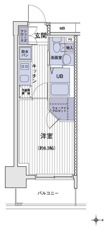 3階の間取り図