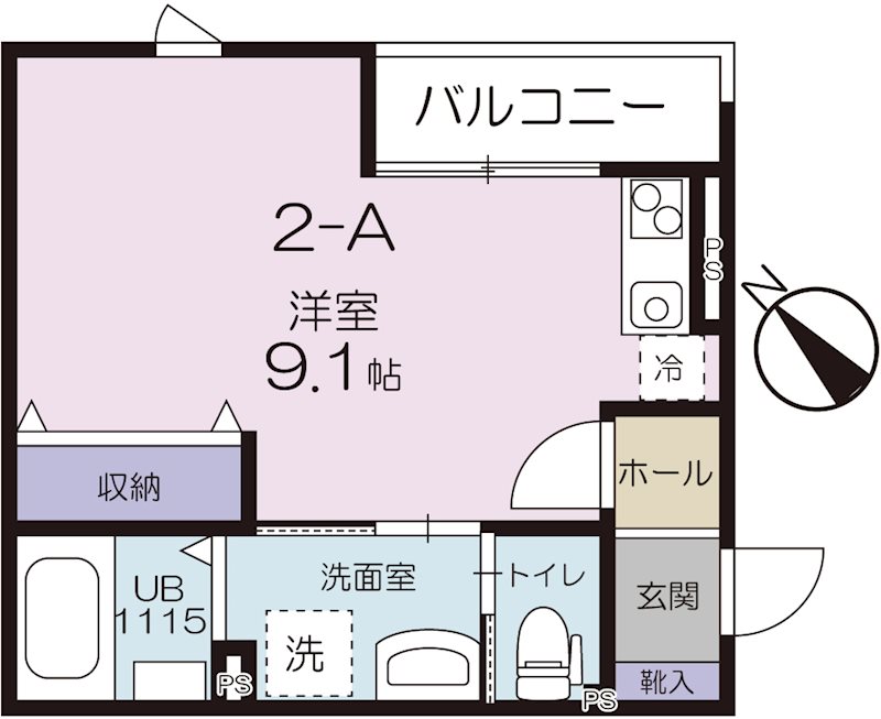 2階の間取り図