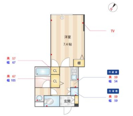 2階の間取り図