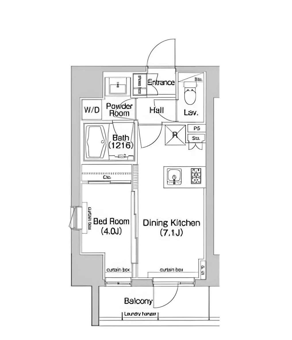 4階の間取り図