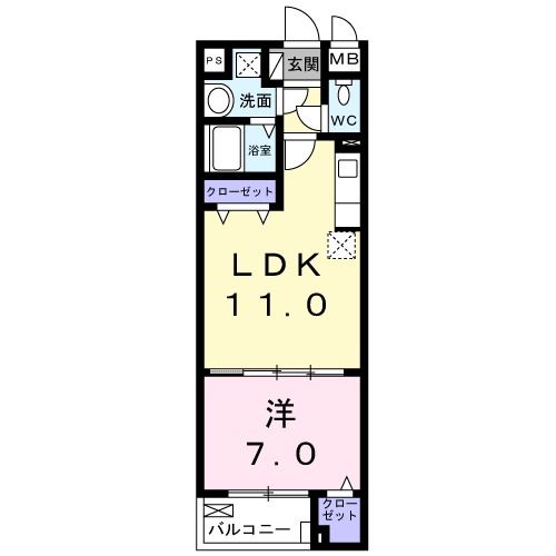 2階の間取り図
