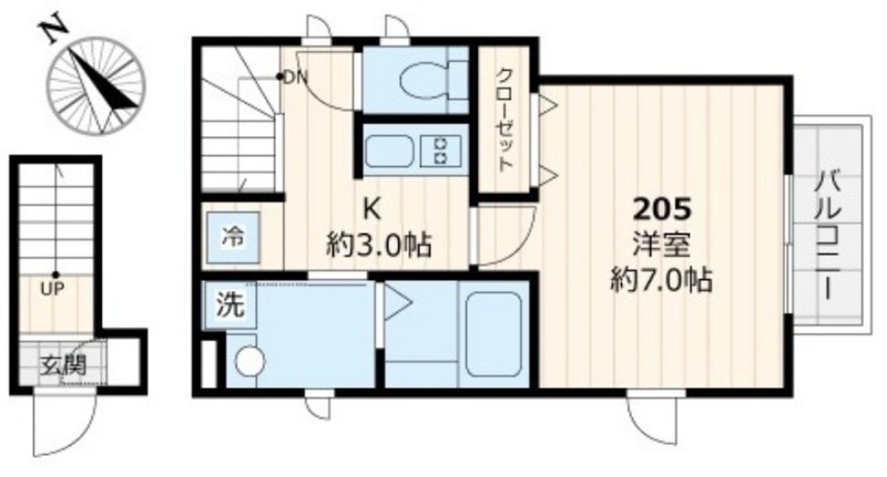2階の間取り図