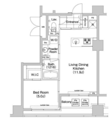 4階の間取り図
