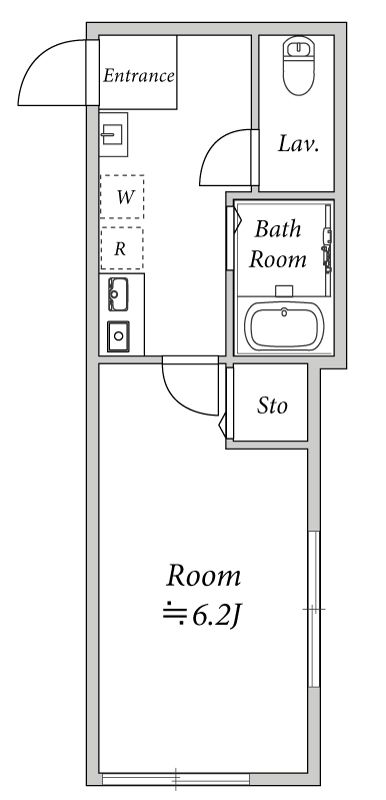 1階の間取り図