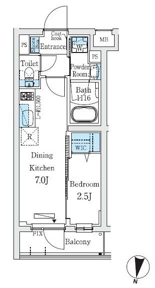 2階の間取り図