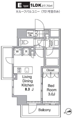 9階の間取り図