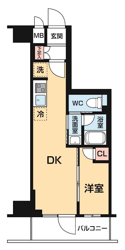 6階の間取り図