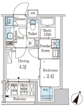 7階の間取り図