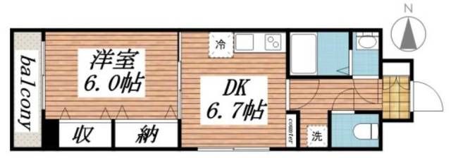 6階の間取り図