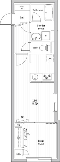 2階の間取り図