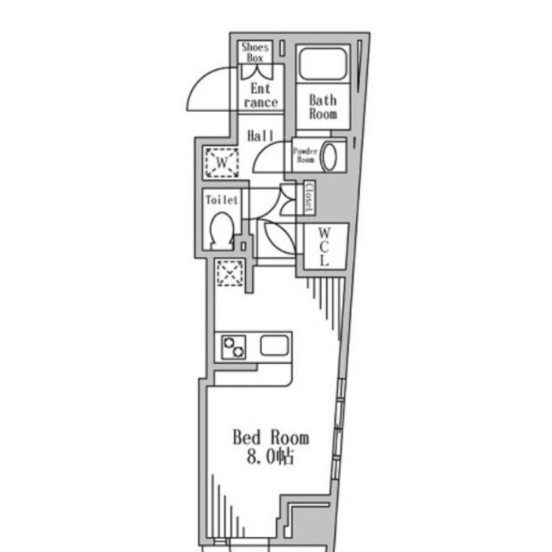 4階の間取り図