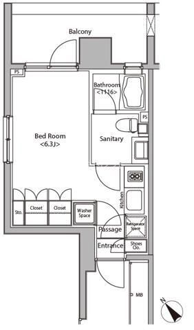 7階の間取り図