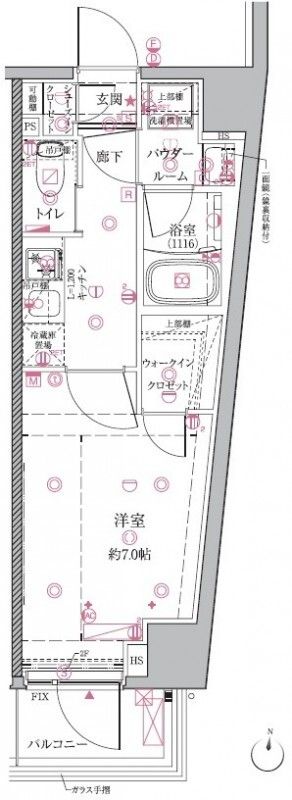 6階の間取り図