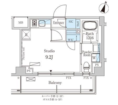 4階の間取り図
