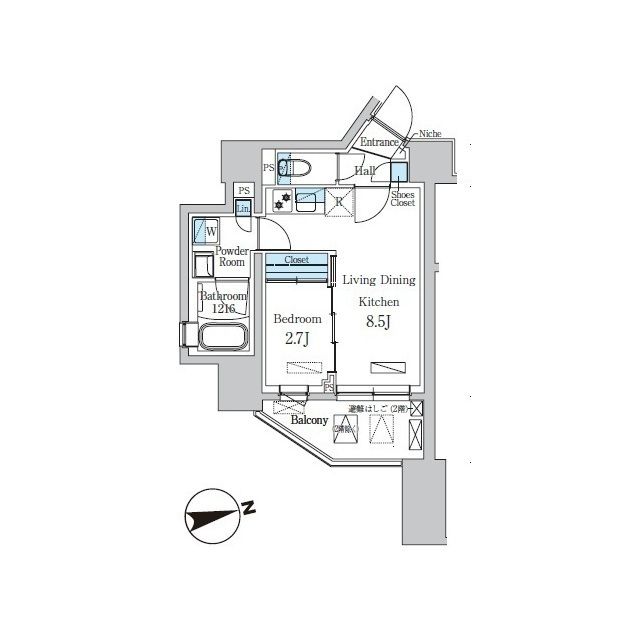 2階の間取り図