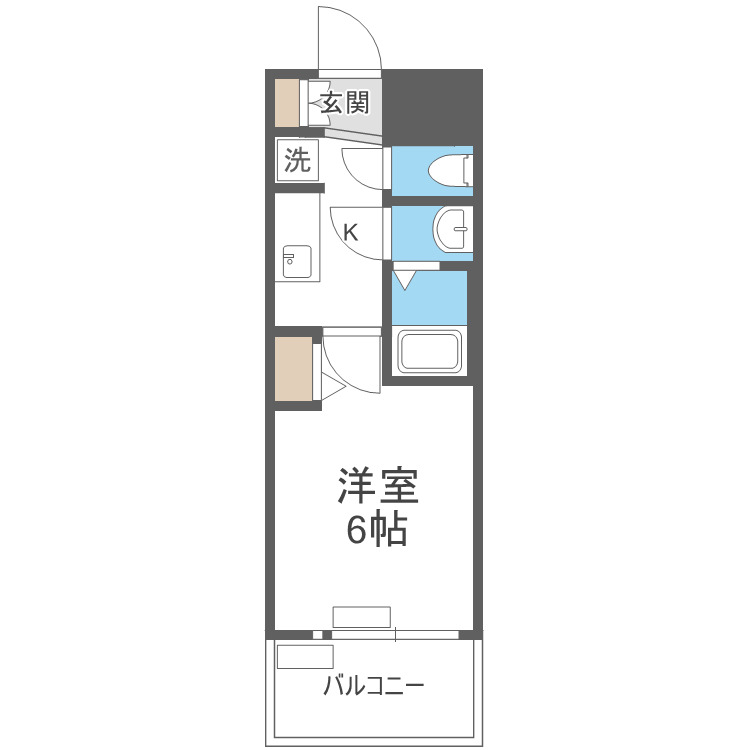 6階の間取り図