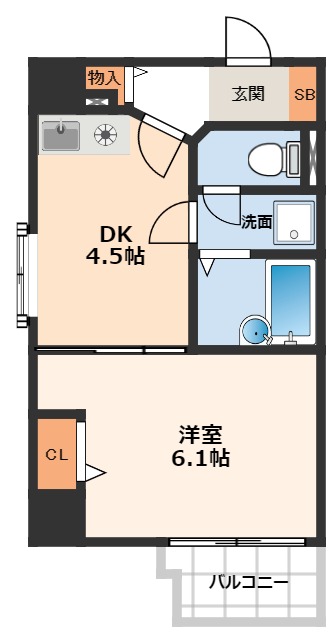 4階の間取り図