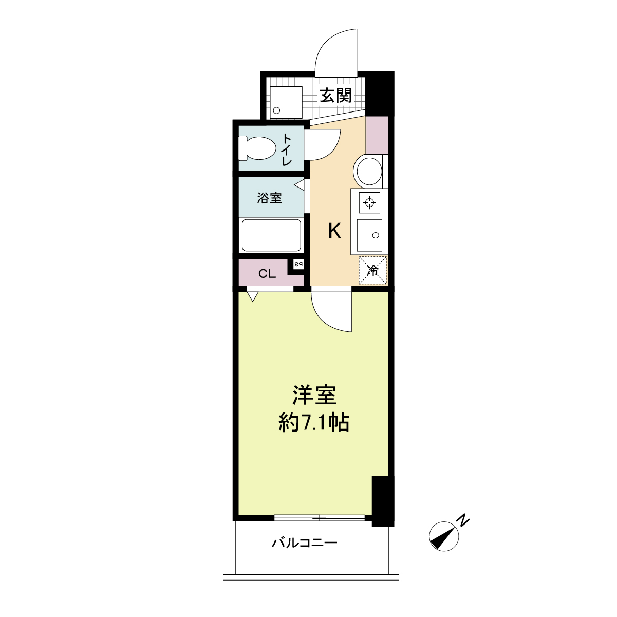 8階の間取り図