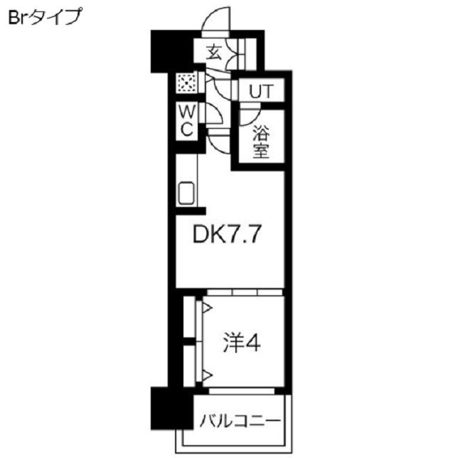8階の間取り図