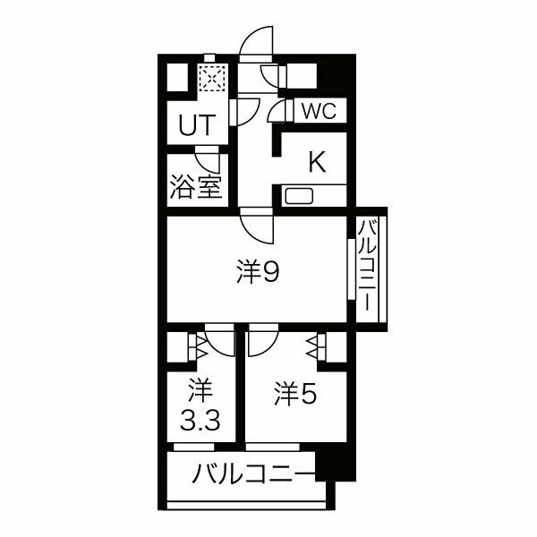 2階の間取り図