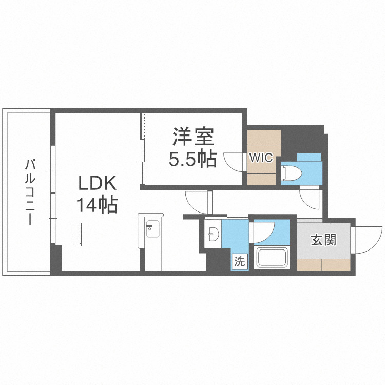 8階の間取り図