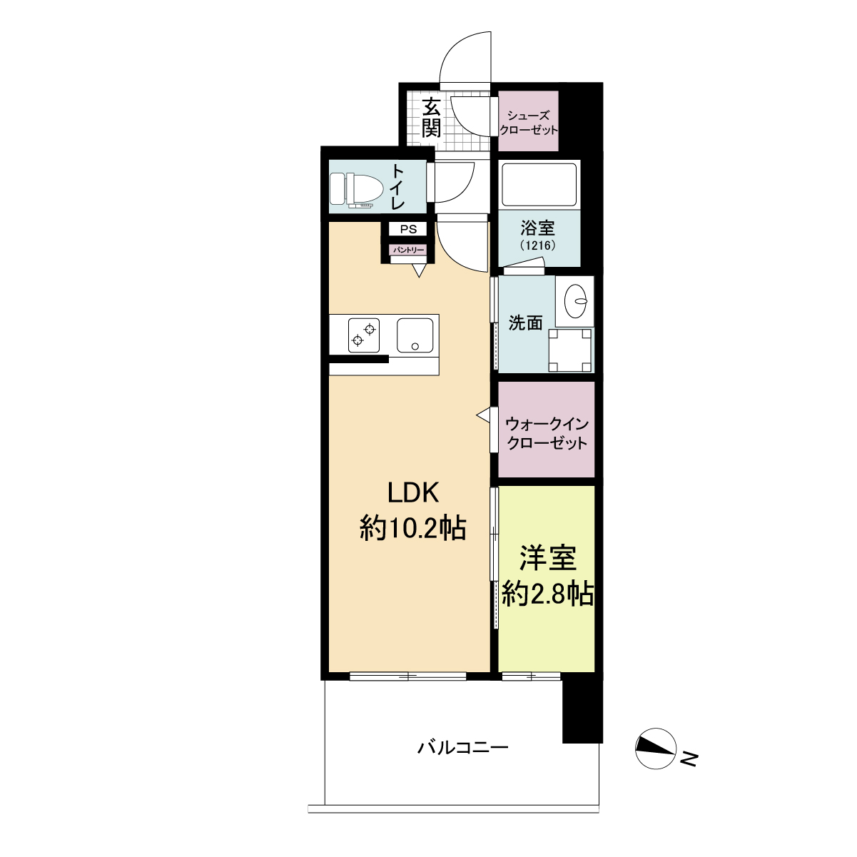 4階の間取り図