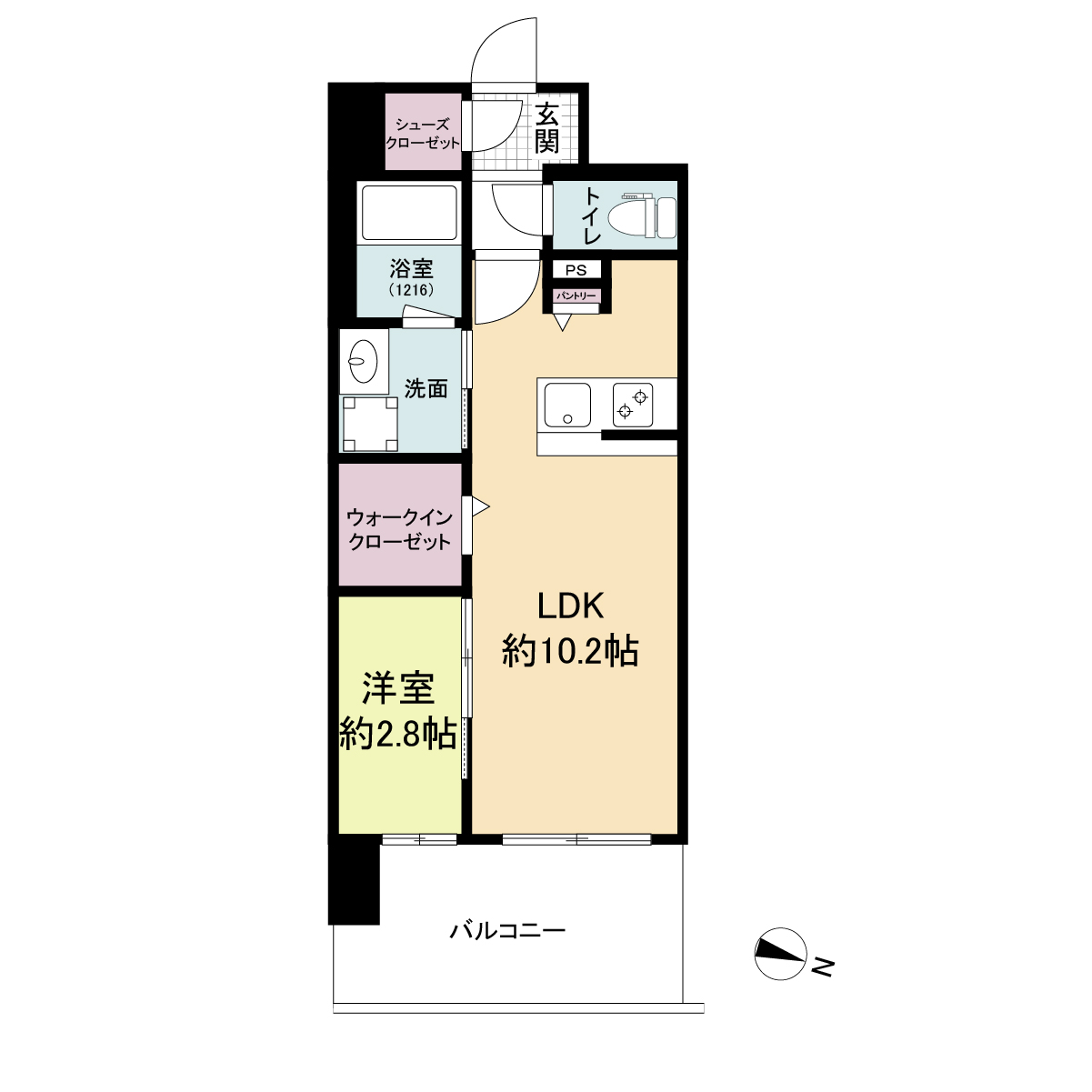4階の間取り図